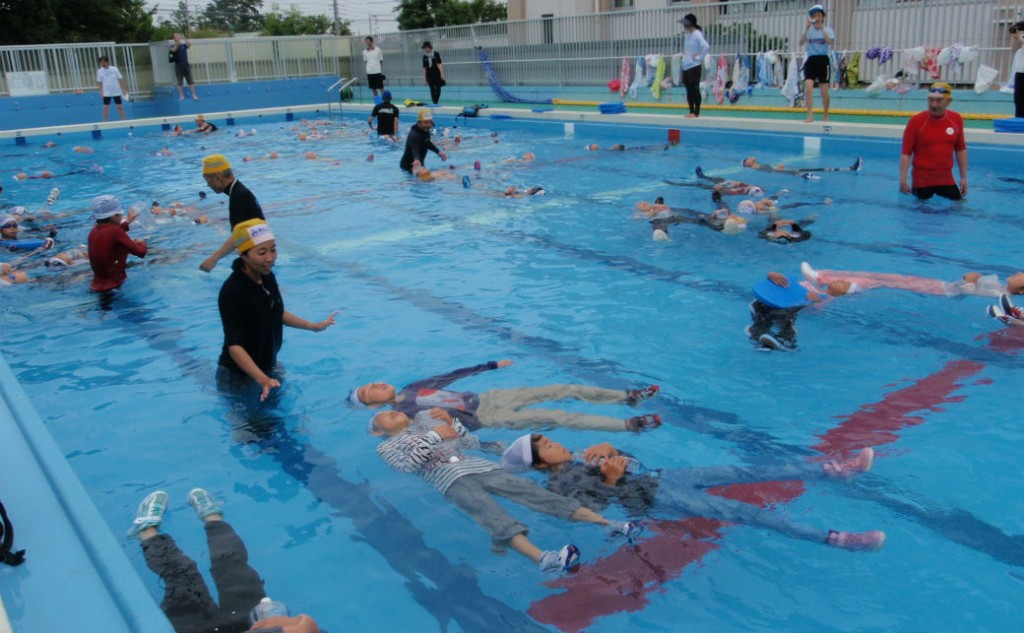 江戸川区立小学校 『ういてまて』講師依頼2校目の講習も台風接近で心配でしたが無事終了しました