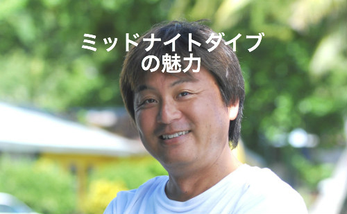 ミッドナイトダイブって体験した事ありますか？魅了される魅力についてパラオのガイド秋野さんをお招きして語って頂きます。