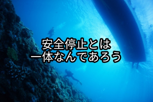【資料館】ダイビング　減圧症講座 その２「安全停止とは一体なんであろう」 唐澤 嘉昭