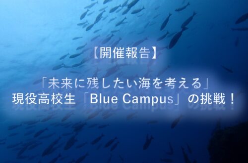 【開催報告】JCUEオンライン特別企画  「未来に残したい海を考える」 ― 現役高校生「Blue Campus」の挑戦!